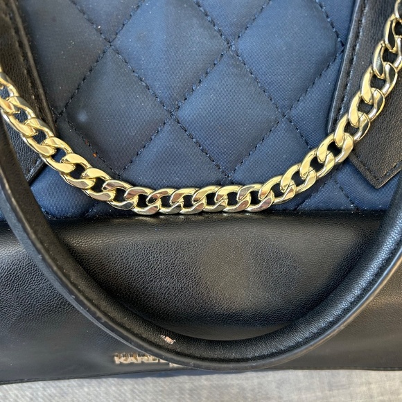 Karl Lagerfeld Navy blue quilted bag - Picture 6 of 13